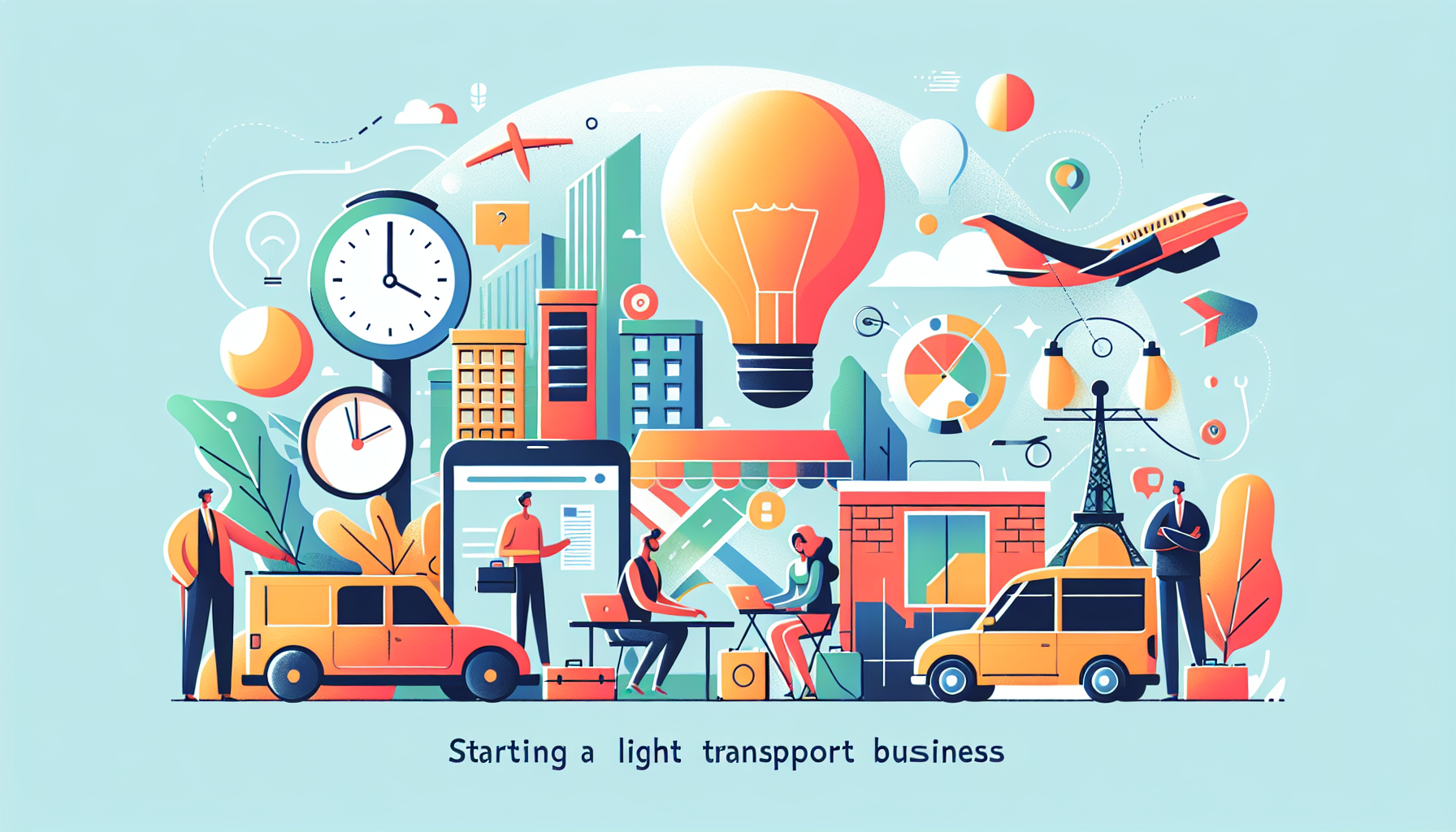 Illustration de l'article de blog Démarrer son activité de transport léger à Bonnières : guide complet pour entrepreneurs audacieux