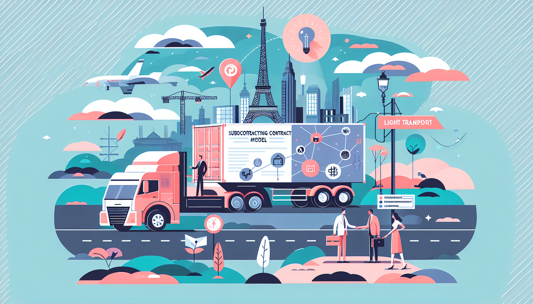 Illustration de l'article de blog Modèle de contrat de sous-traitance : sécuriser vos partenariats dans le transport léger